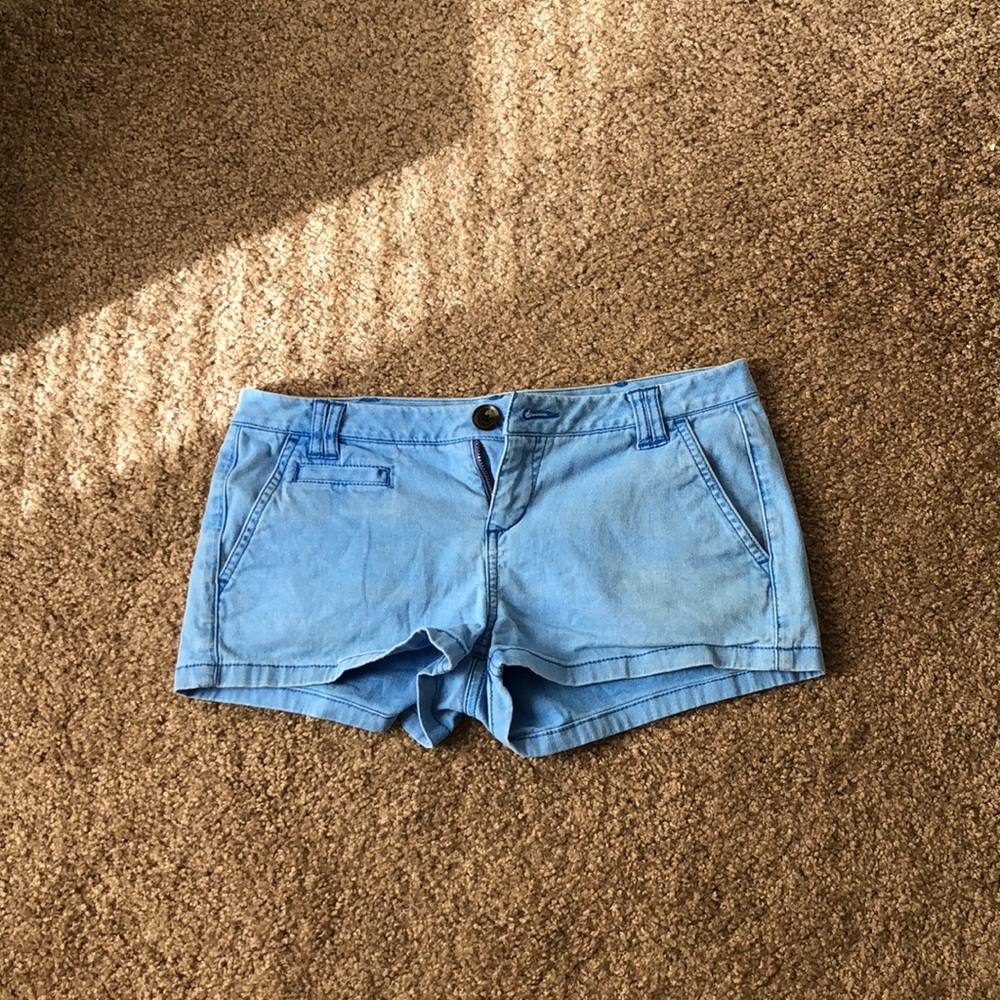Blue khaki Express shorts